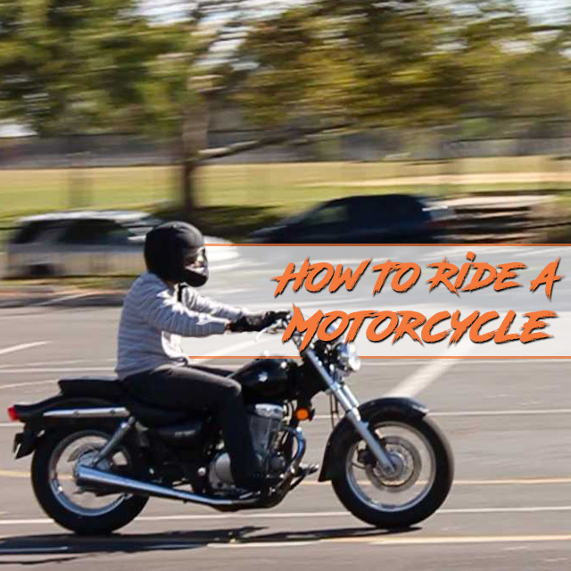 Learning how to ride motorcycle